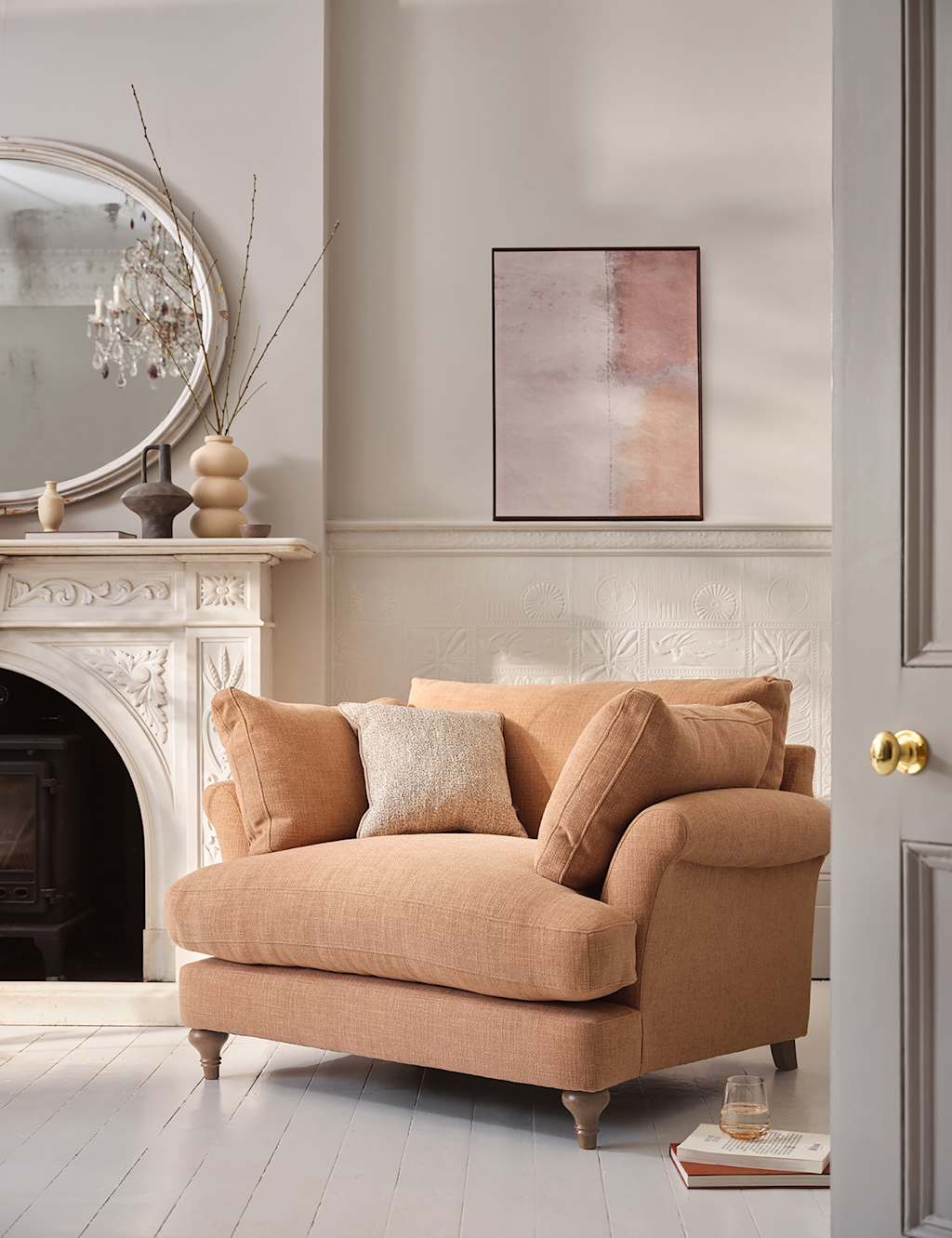 BARKER AND STONEHOUSE Isla Snuggle Chair Camel