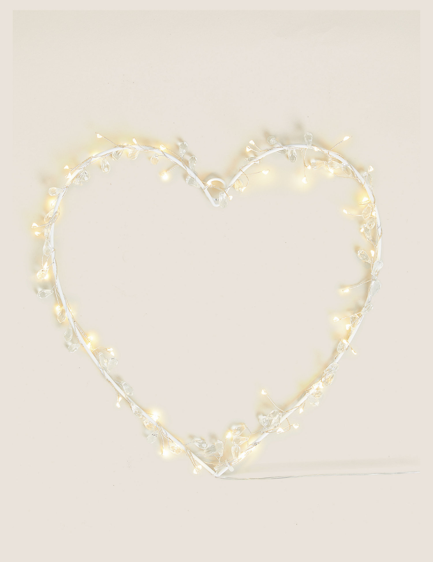 M&S Jewelled Heart Pre-lit Room Decoration