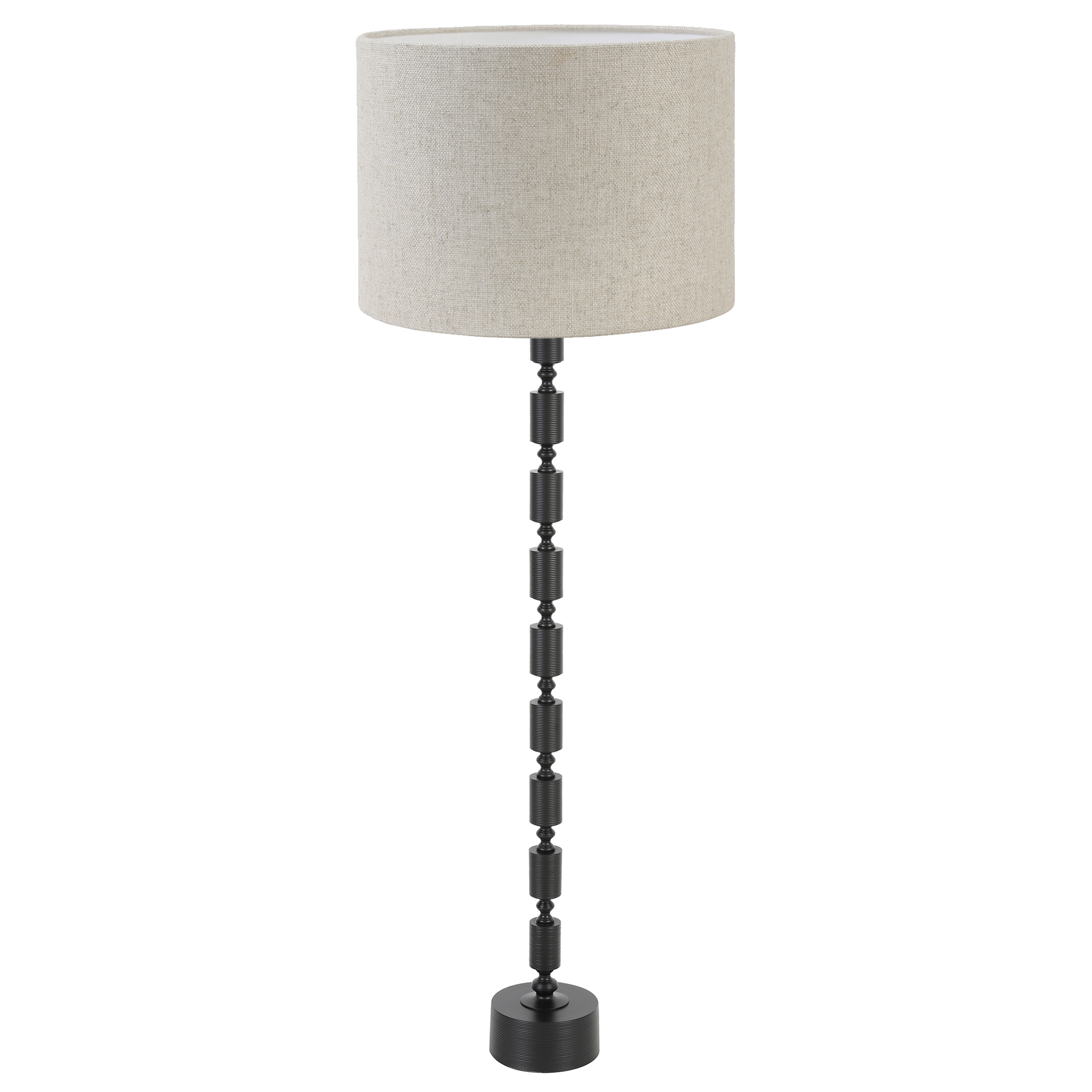 Black Tiered Floor Lamp Wood | Barker & Stonehouse