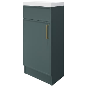 Wickes Haven Kombu Green Freestanding Vanity Unit & Haven Basin - 840 x 400mm