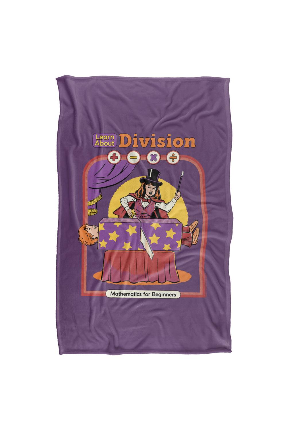 Steven Rhodes Learn About Division Silky Super Soft Throw Blanket