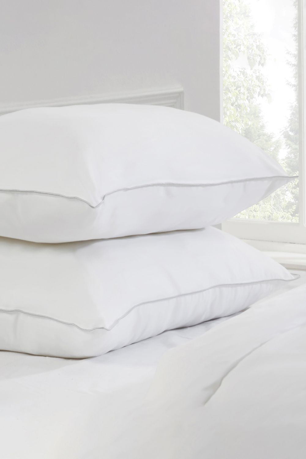 BHS All Natural Duck Feather & Down Pillow Pair in White