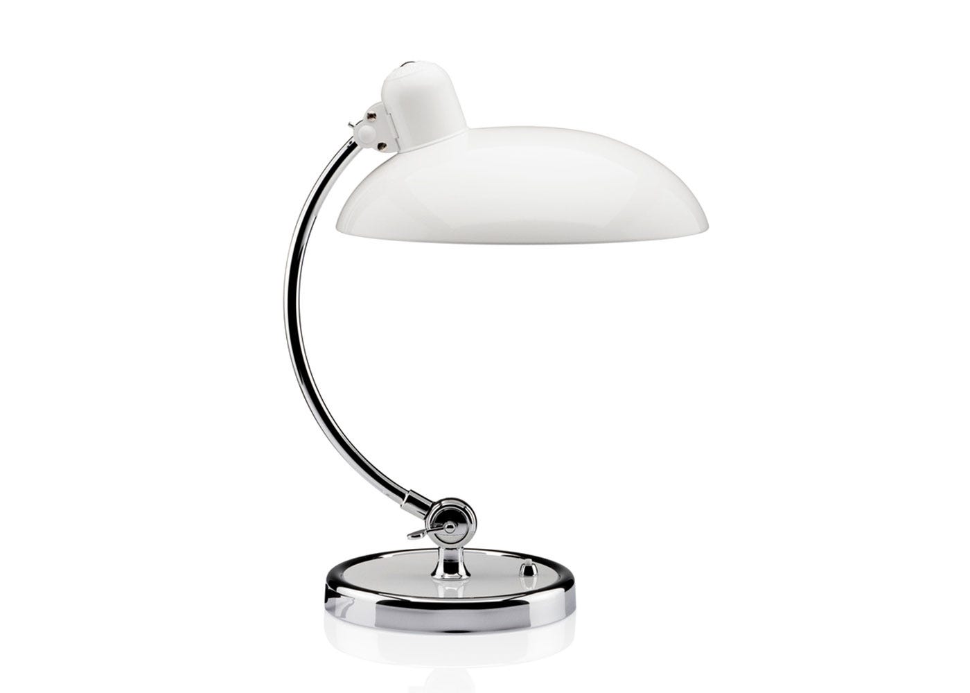 Fritz Hansen Kaiser Idell Luxus Table Lamp White & Chrome
