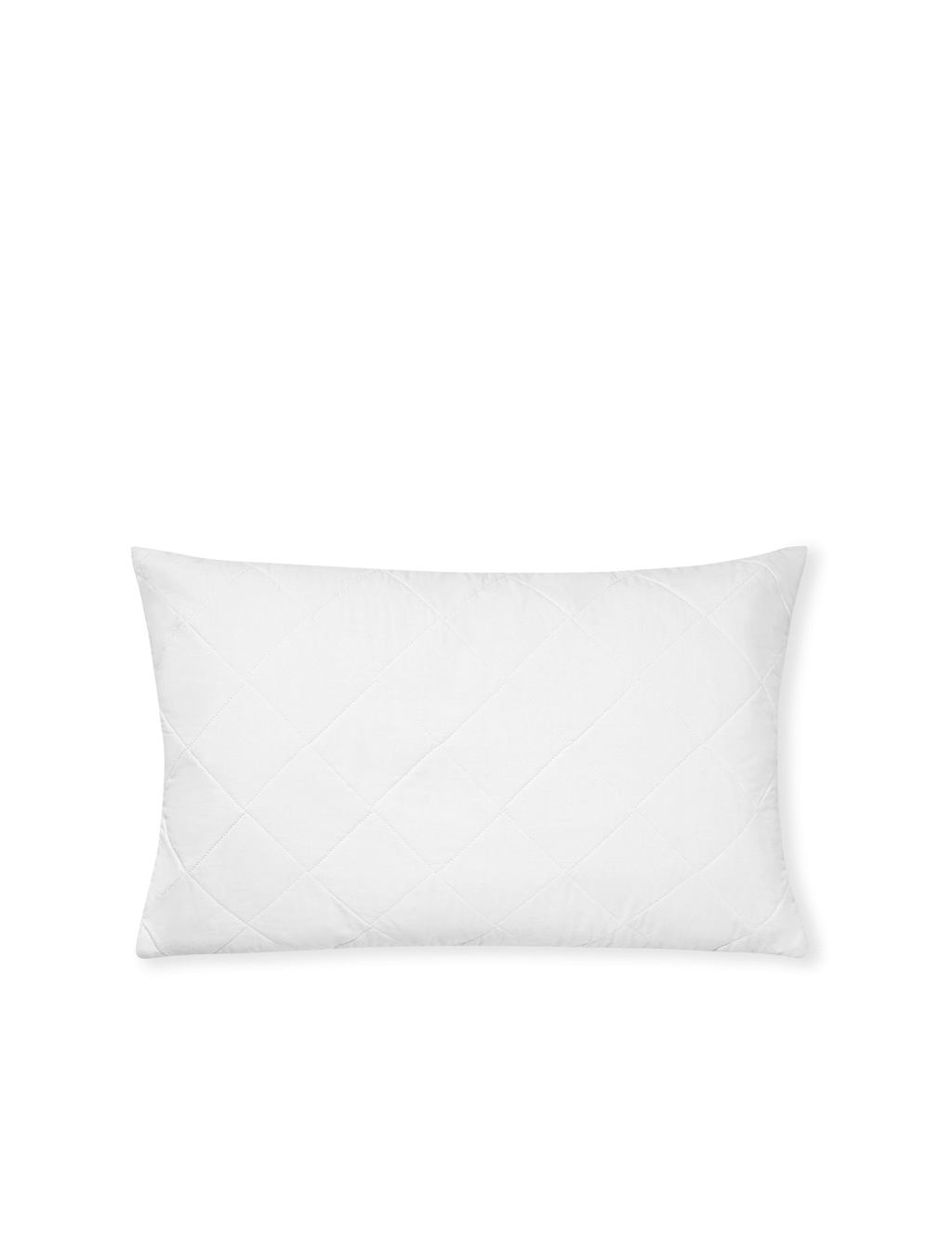 Bedfolk Pure Cotton Quilted Pillow Protector White