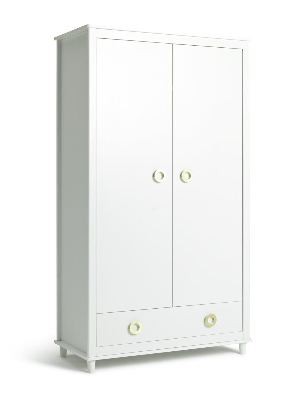 Habitat Bardot 2 Door 1 Drawer Wardrobe - White