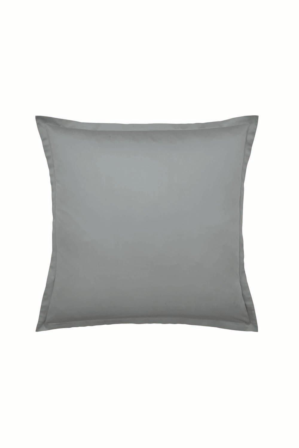 Murmur ' 500TC Plain Dye' Square Pillowcase in Grey