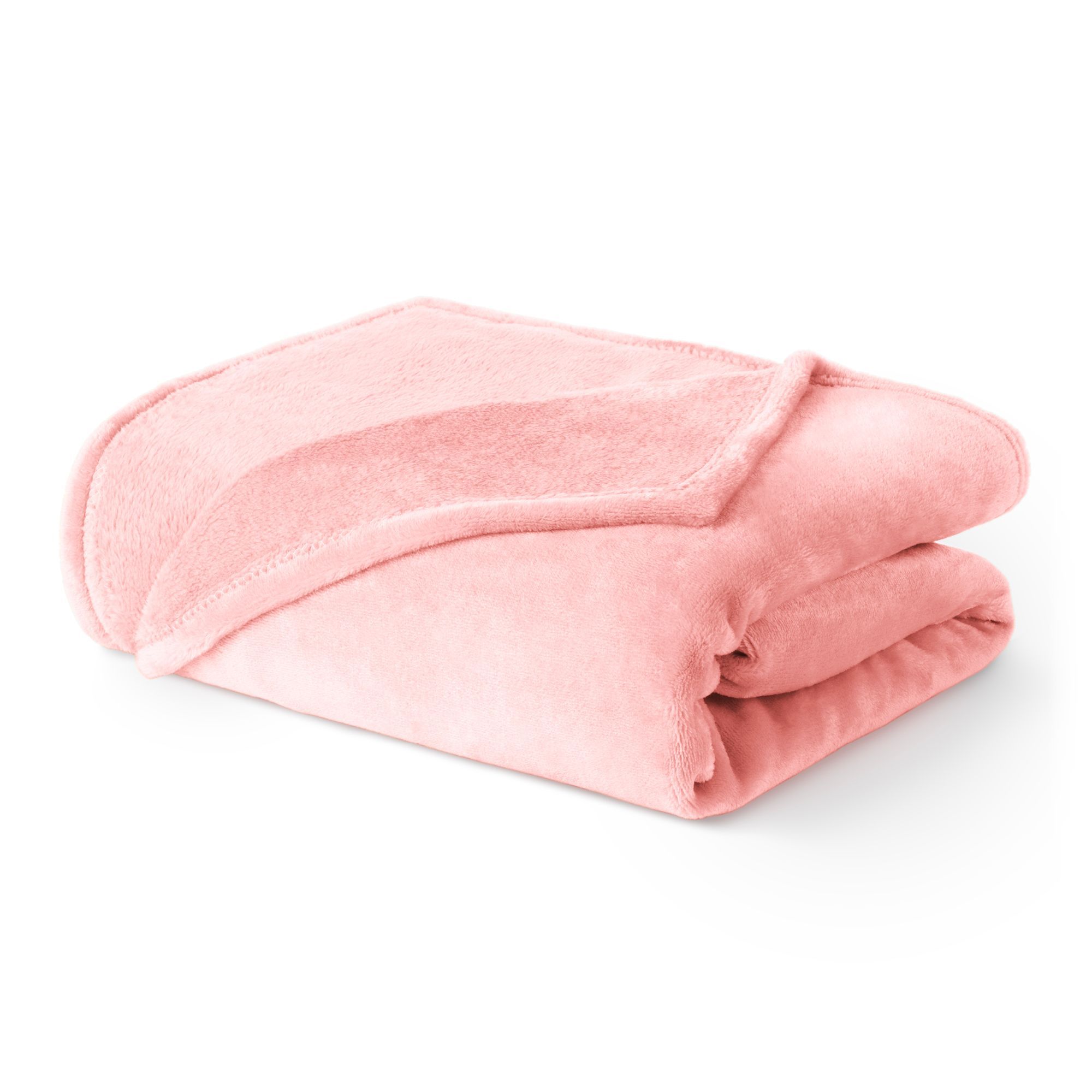 LIVIVO Ultra Soft Flannel Fleece Throw Blanket in Pink