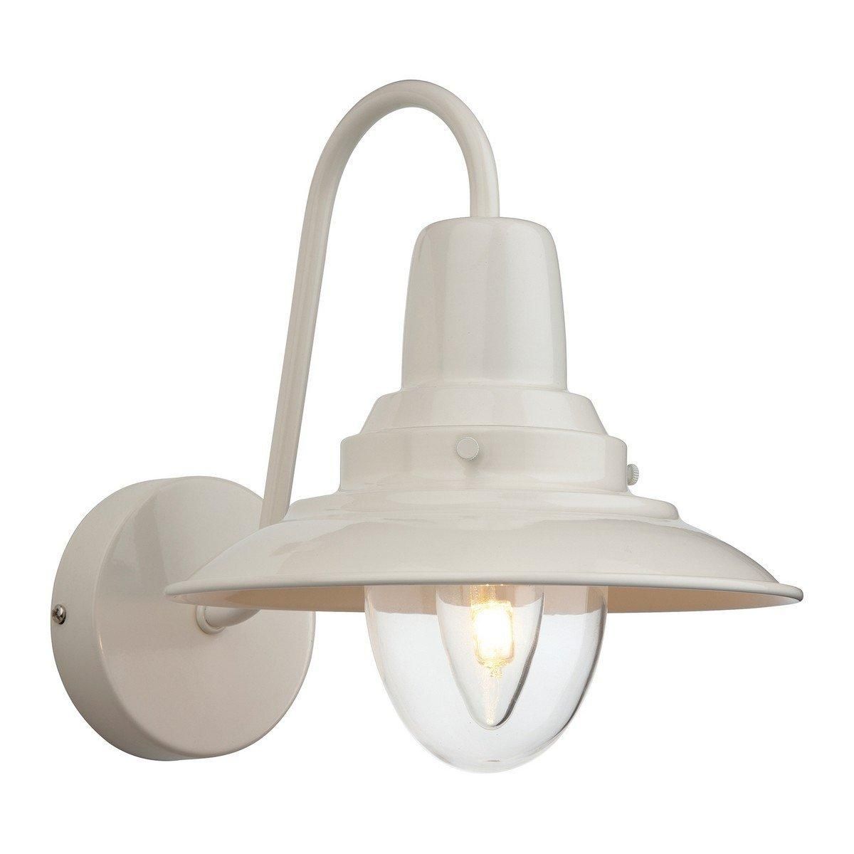 Netlighting Fisherman 1 Light Indoor Dome Wall Light Cream Clear Glass E14 in Beige