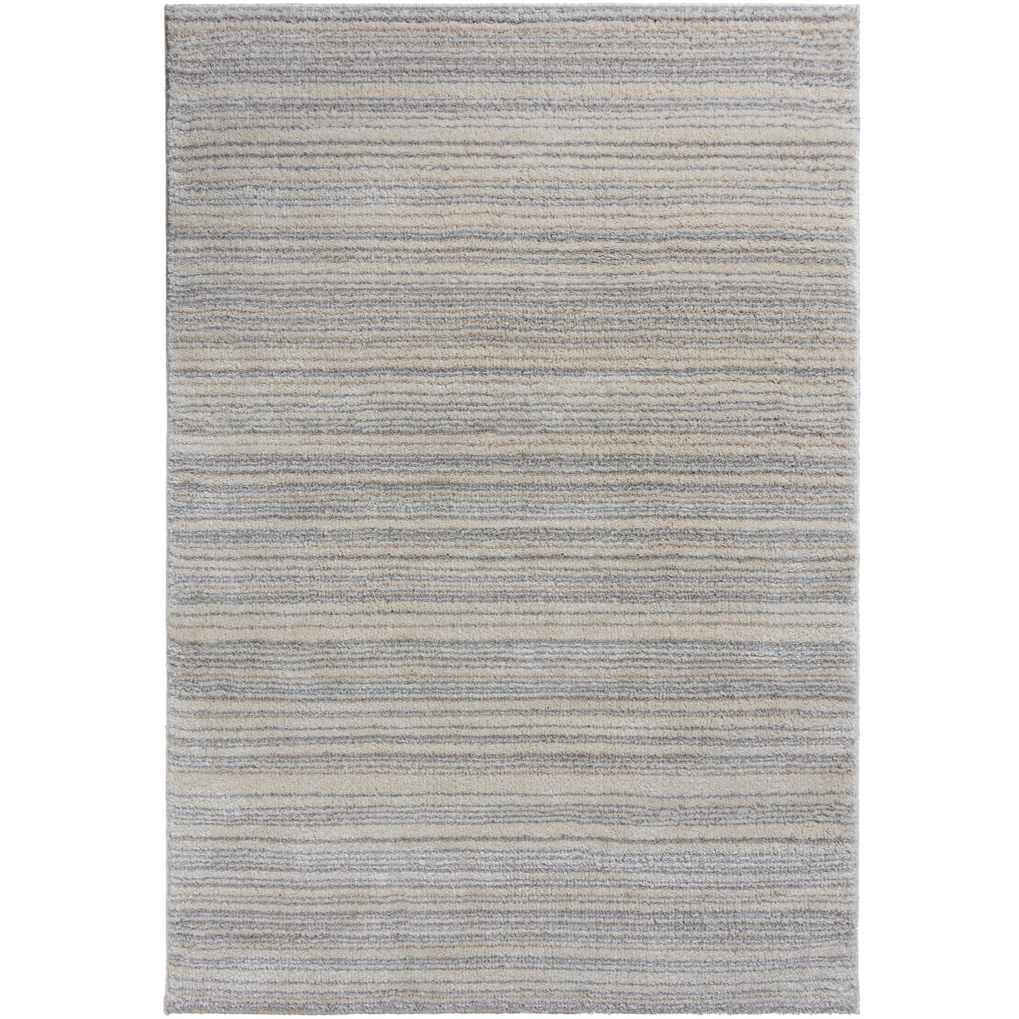 Bates Natural Rug Blue, Brown and White