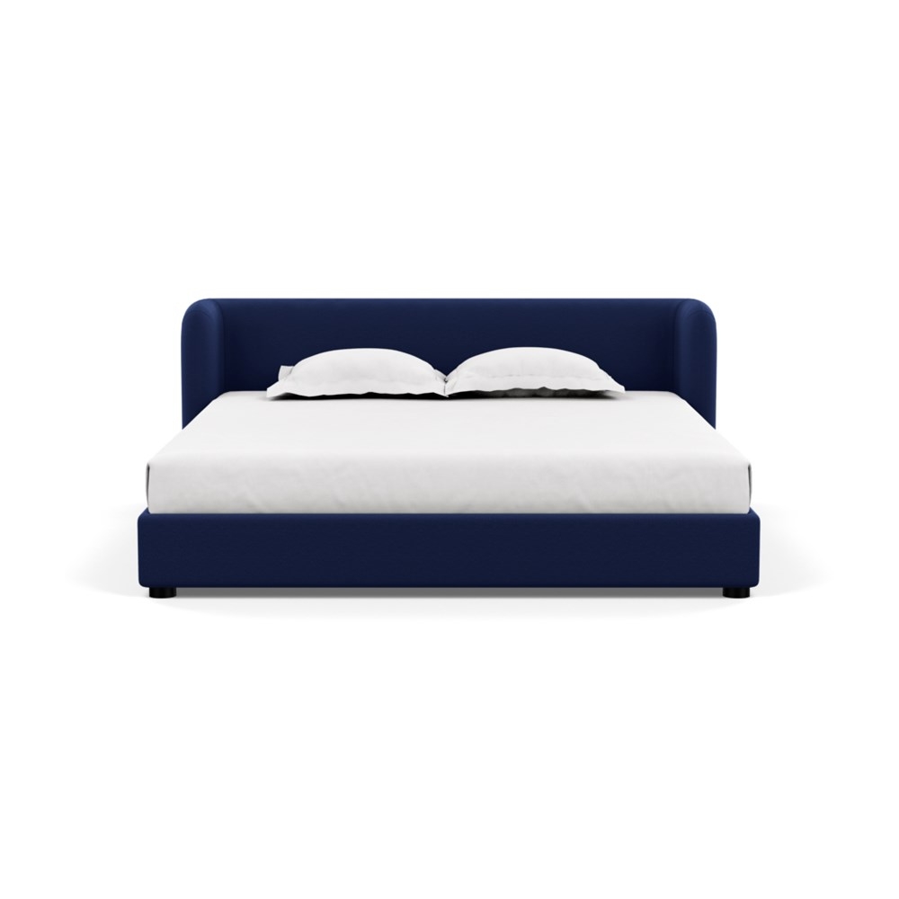 Heal's Group Bed Super King Melton Wool New Navy