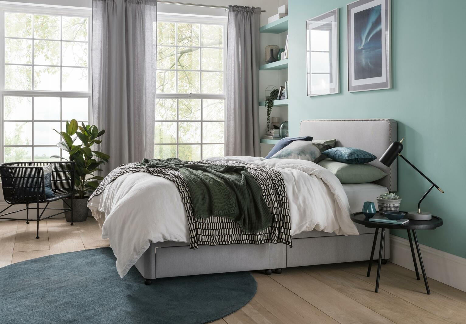 Silentnight Pavia Memory Grey Divan - Small Double