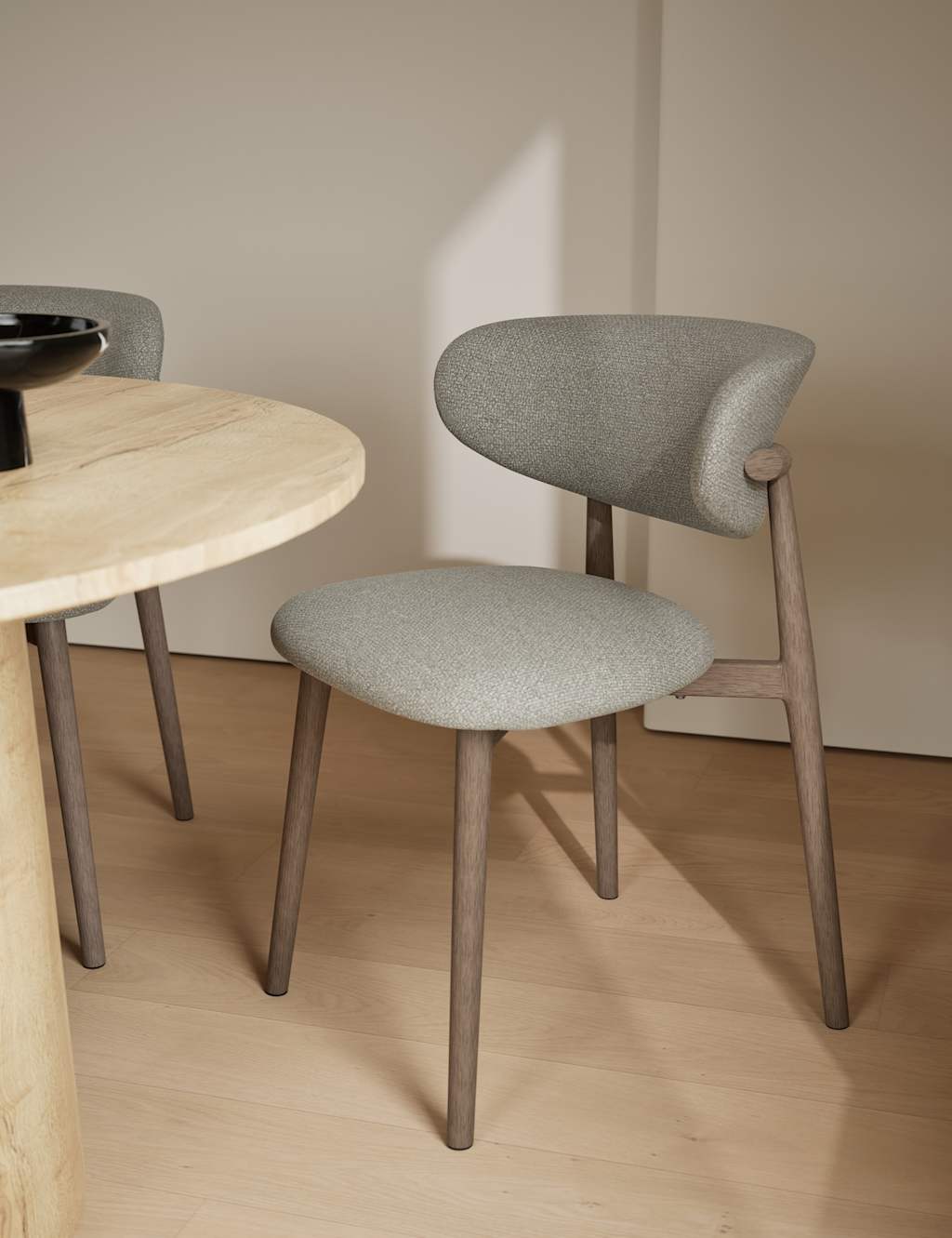 Gallery Direct Set of 2 Arc Dining Chairs Grey