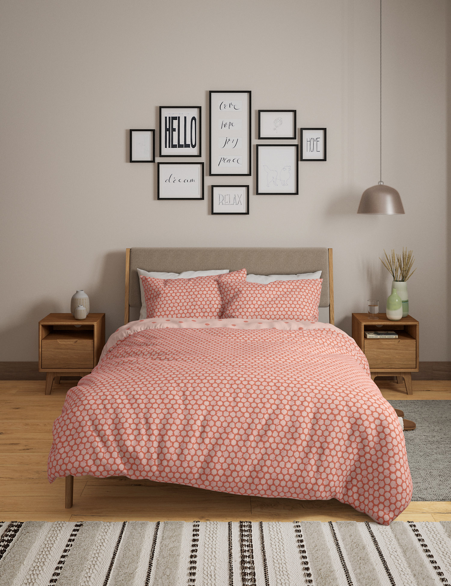 M&S Cotton Mix Shell Bedding Set