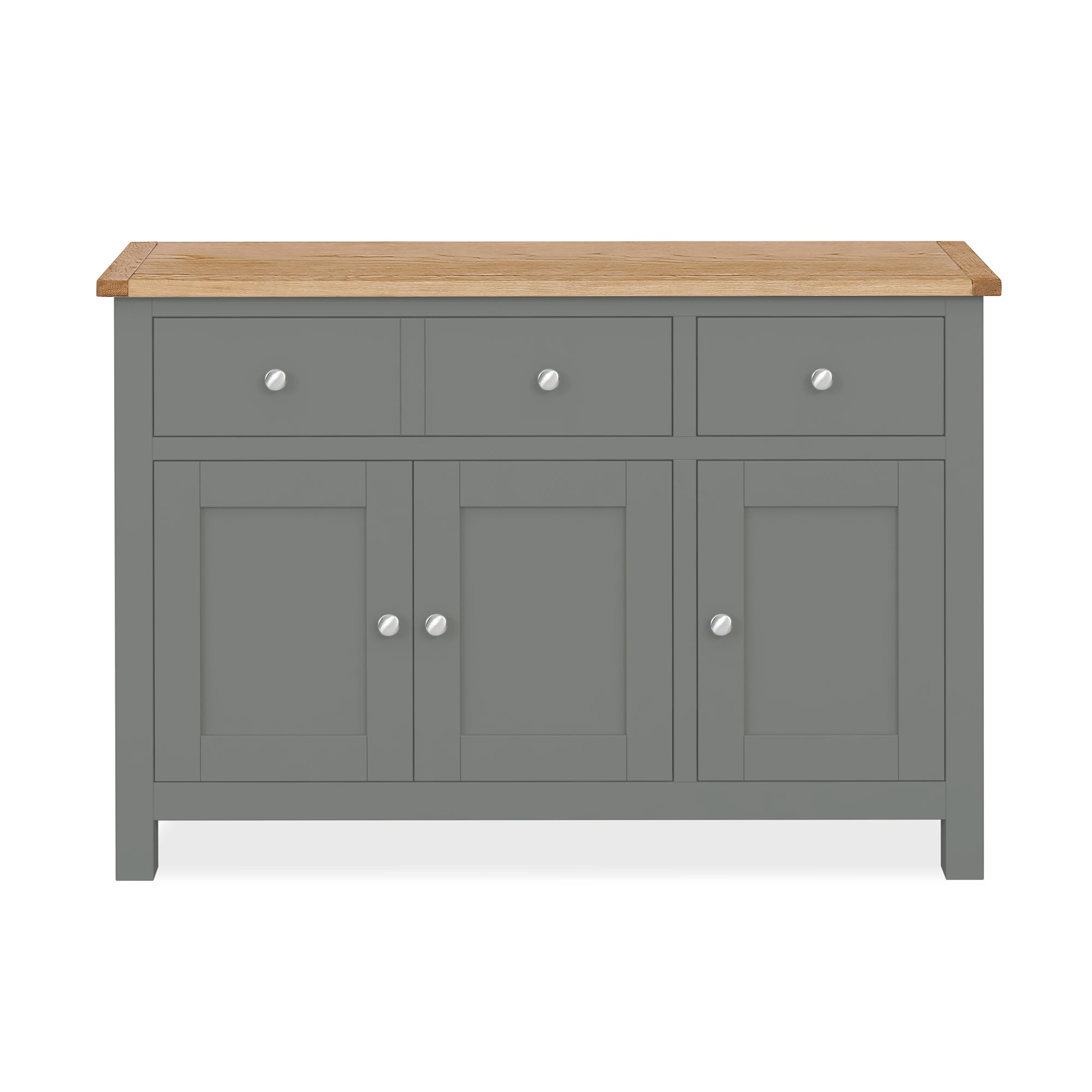 Bromley Slate Large Sideboard Grey and Brown