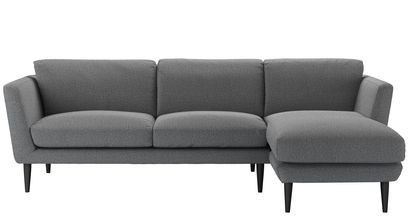 Holly Medium RHF Chaise Sofa in Harbour Grey Whitstable - sofa.com