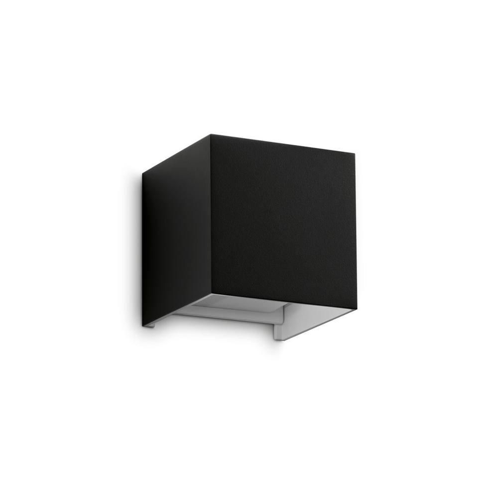Netlighting Atom 10cm Outdoor Up Down Wall Lamp Black 2x LED 1200lm 4000K IP54