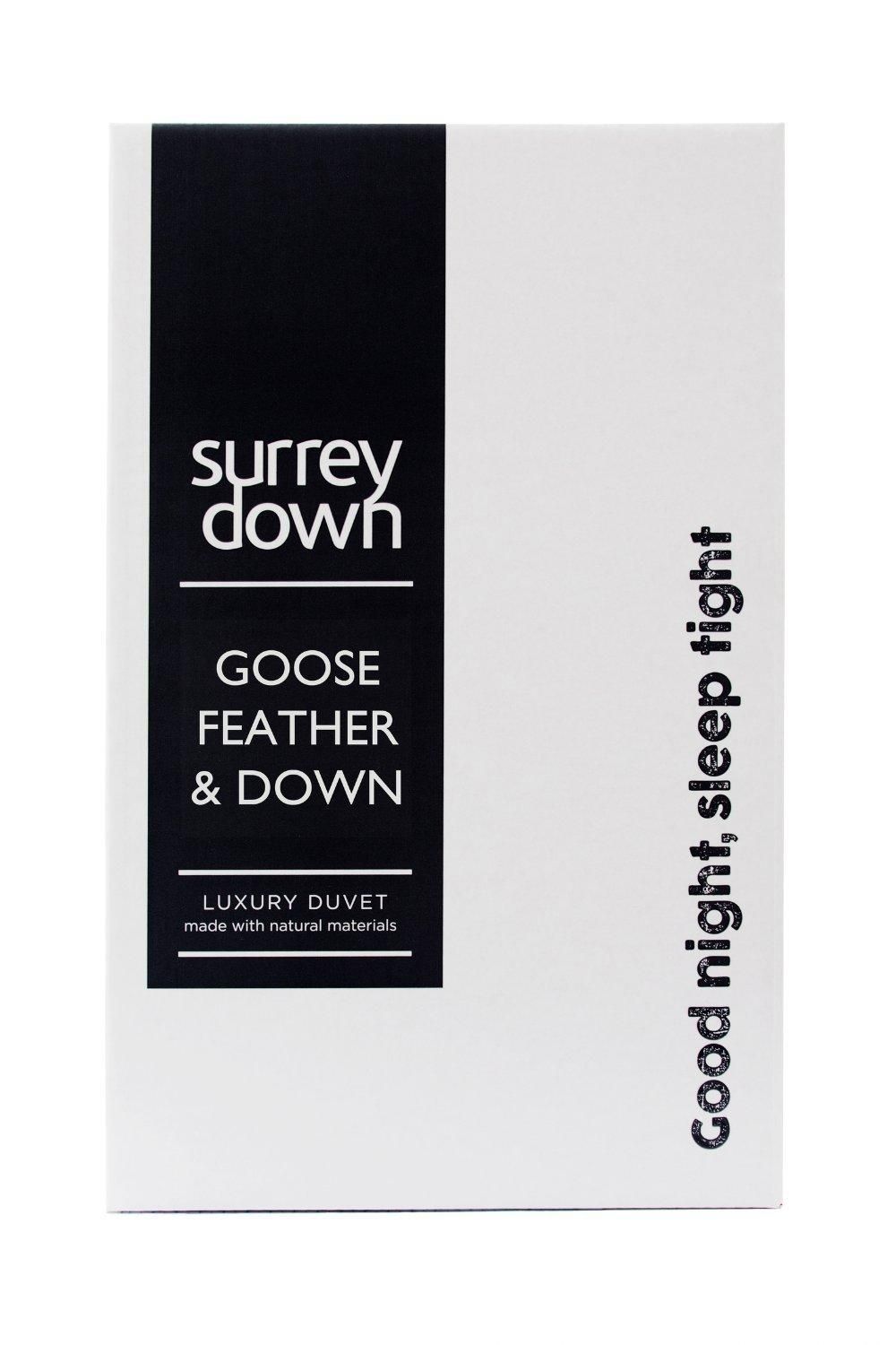 surrey down Goose Feather & Down 10.5tog Duvet in White