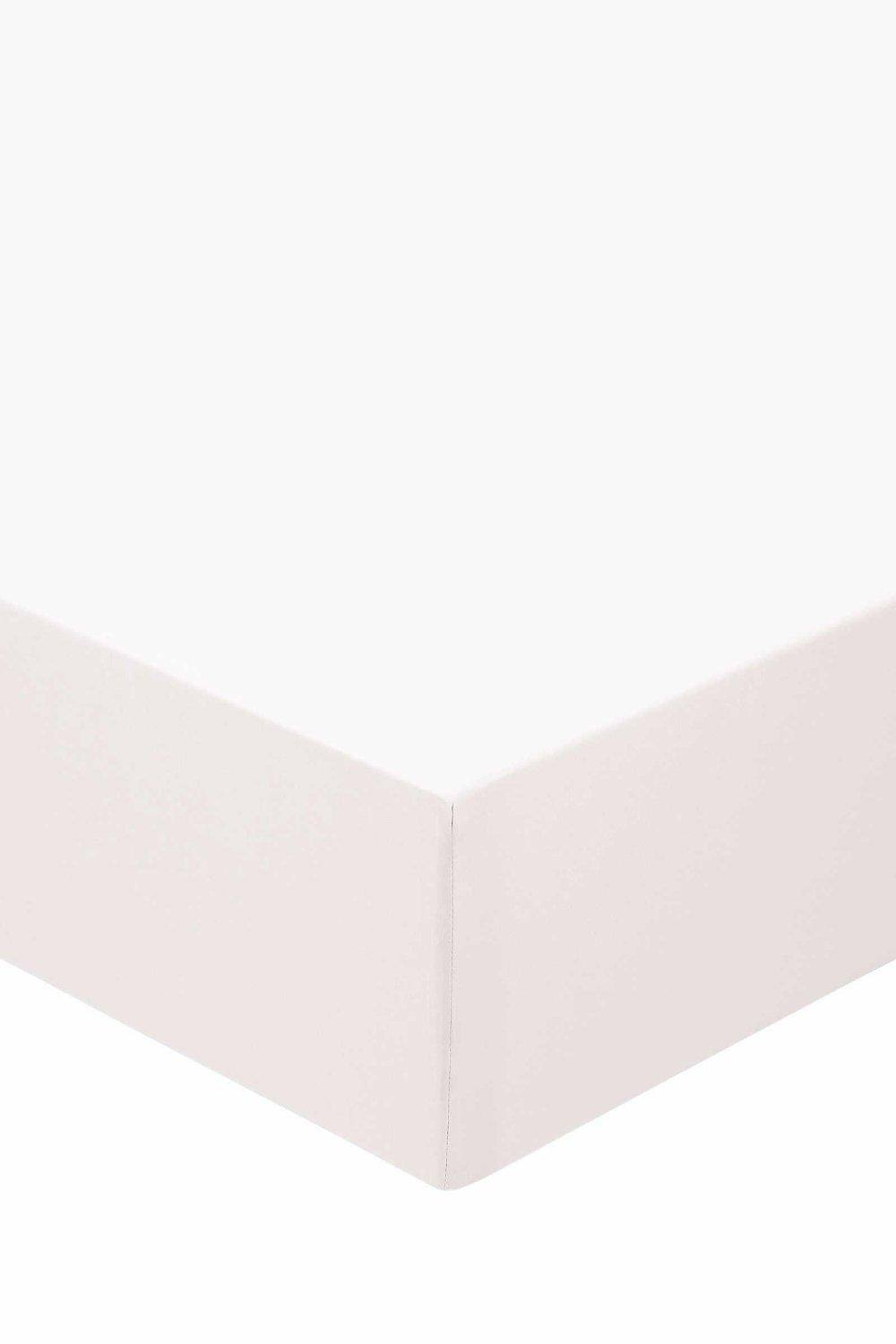 Murmur ' 1000TC' Plain Dye Fitted Sheet in White