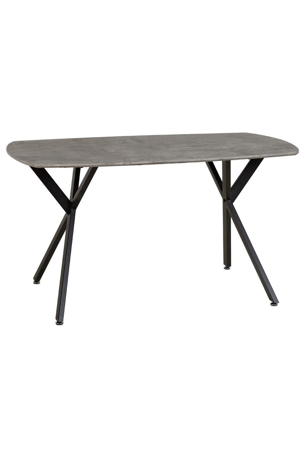 Seconique Athens Rectangular Dining Table in Charcoal