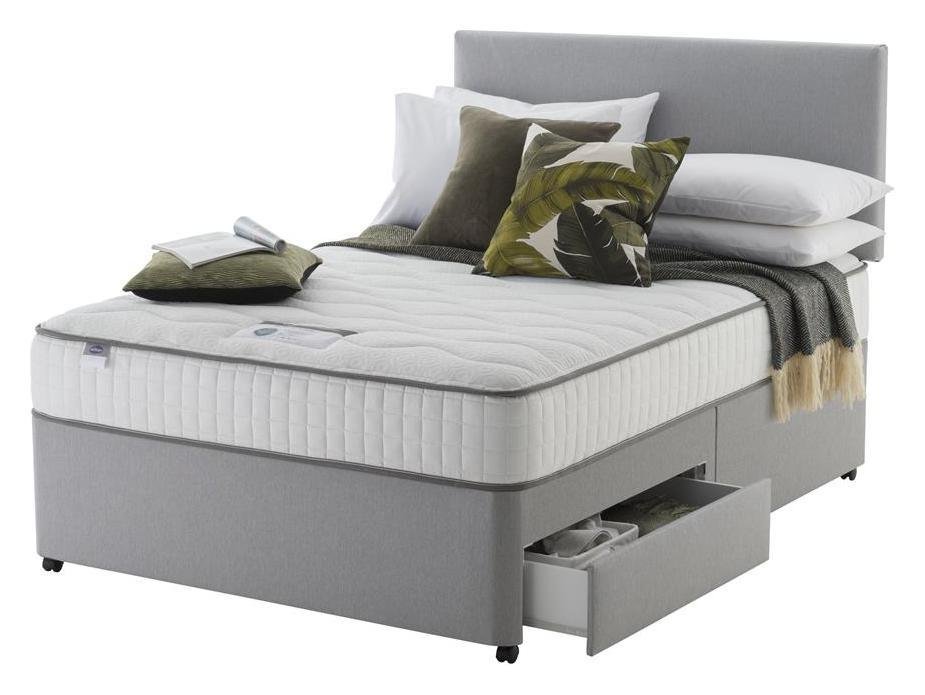 Silentnight Middleton 800 PKT Memory 2DRW Grey King Size