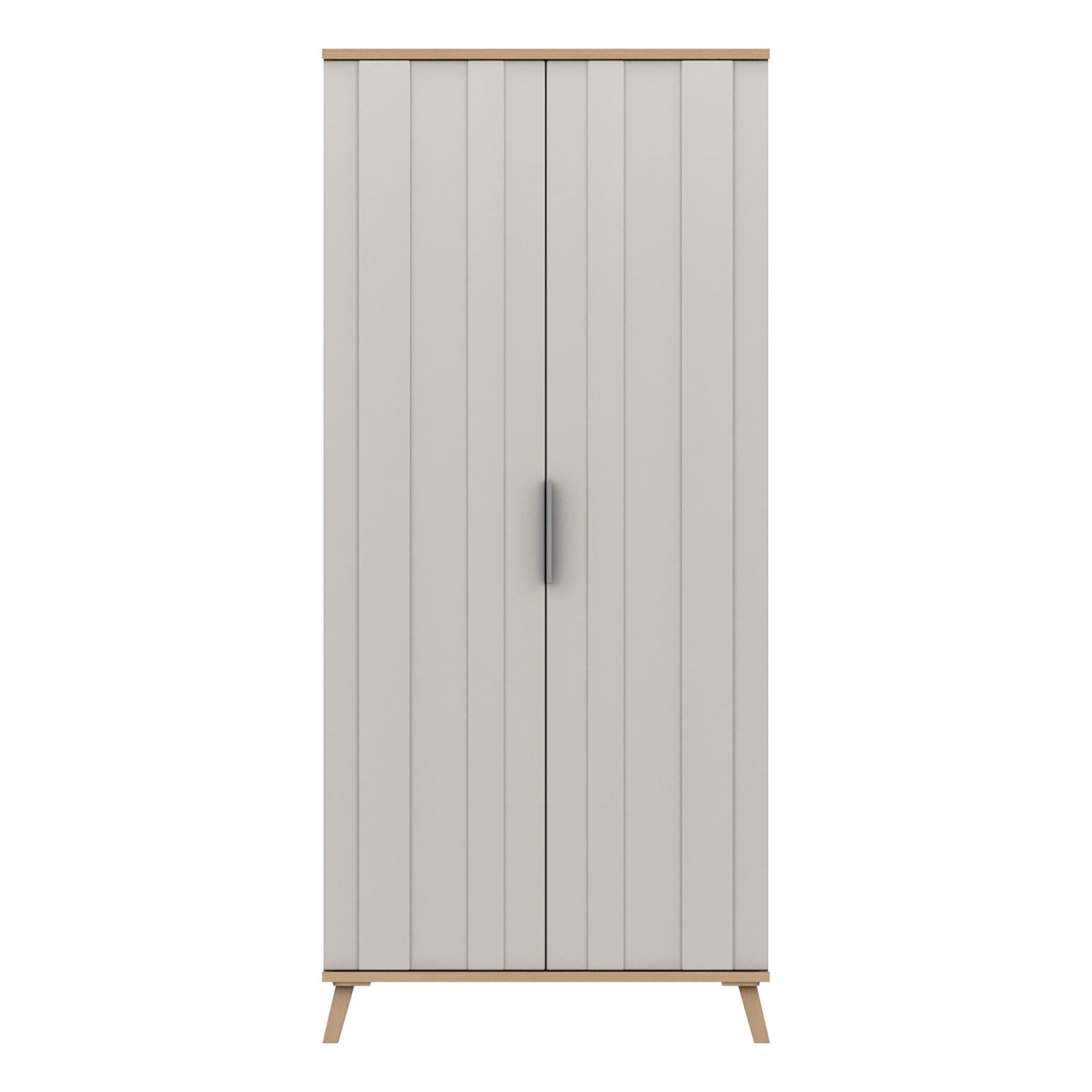 Murray Wide 2 Door Wardrobe Off White