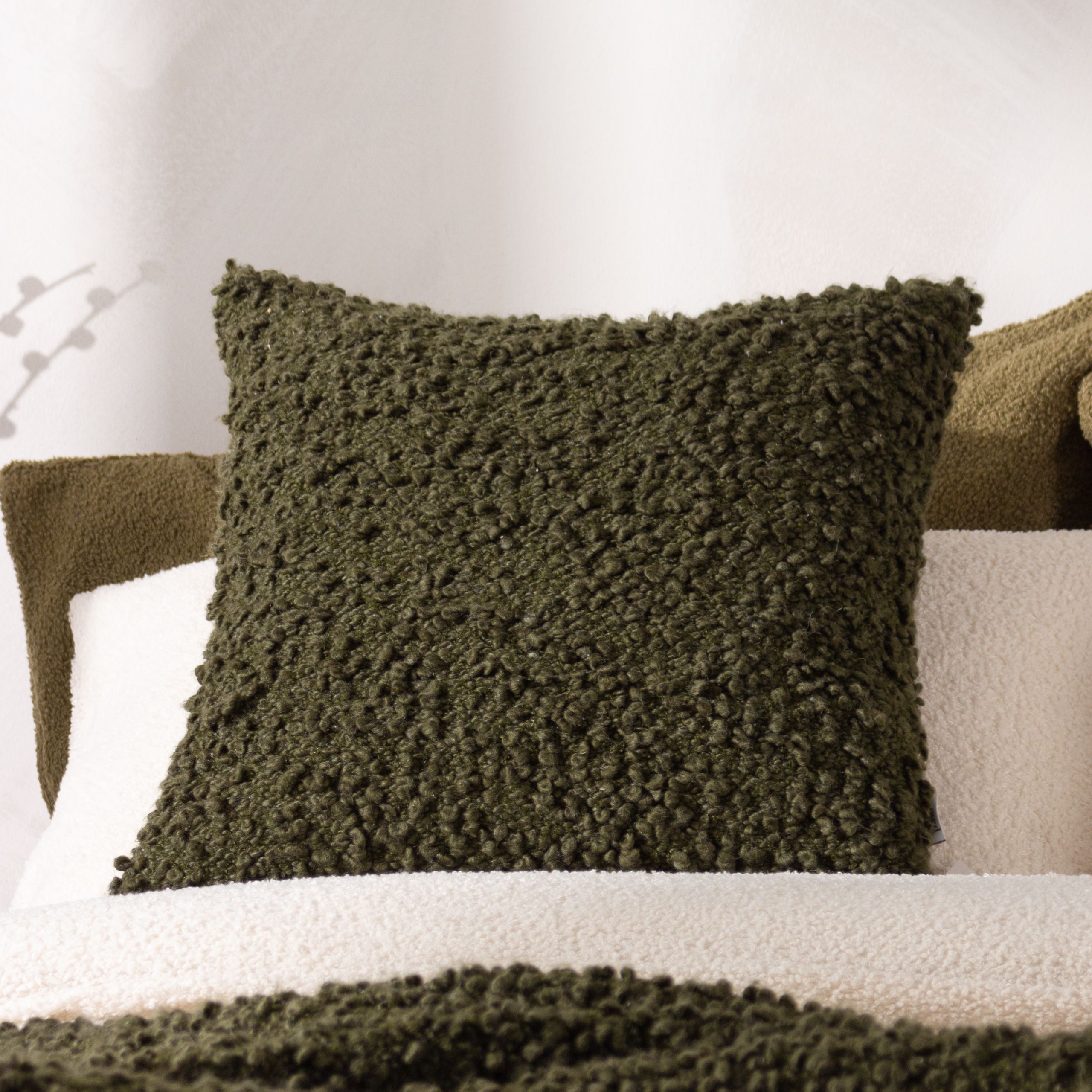Yard Ulsmere Boucle Cushion in Green