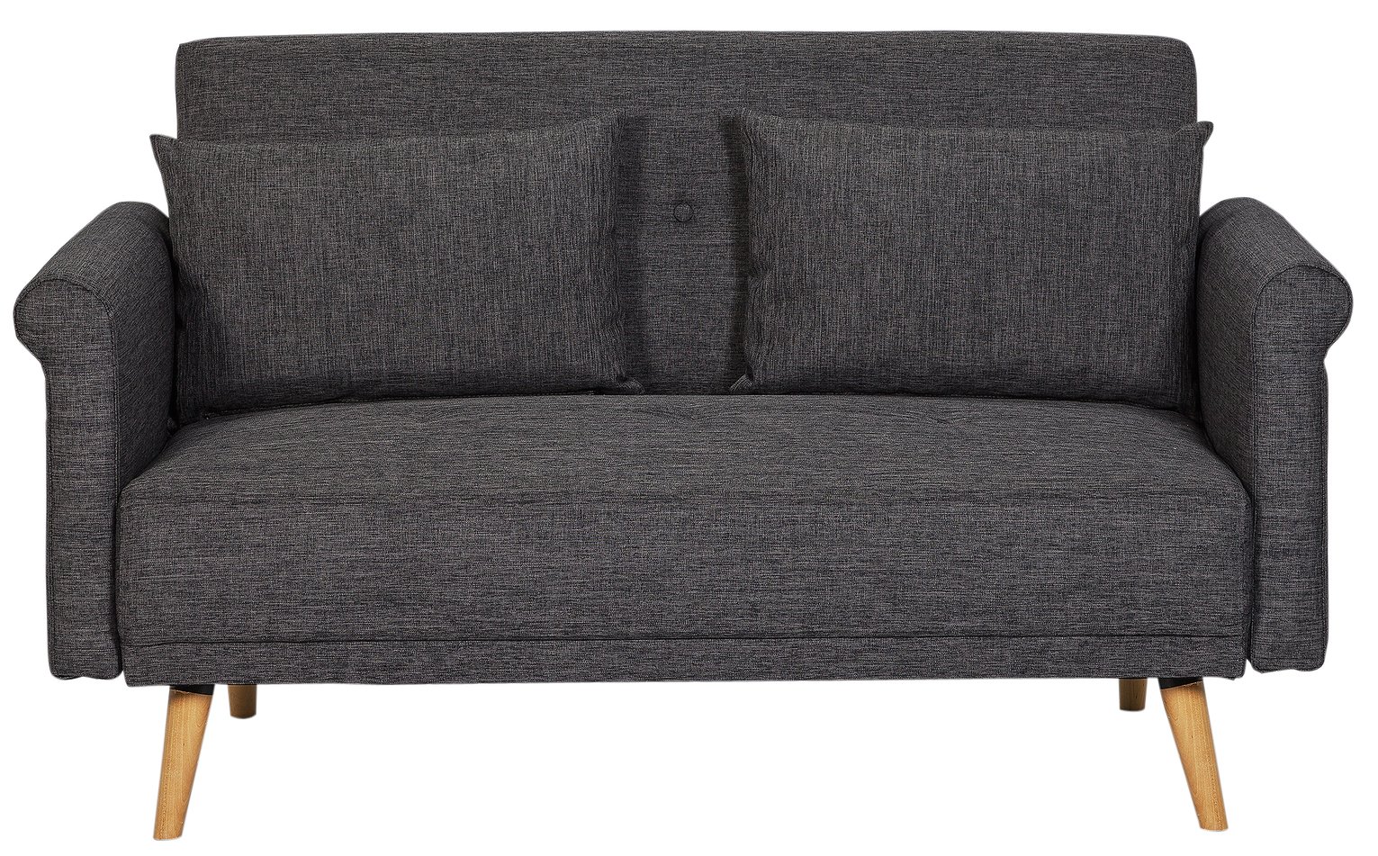 Argos Home Evie 2 Seater Fabric Sofa in a Box - Charcoal