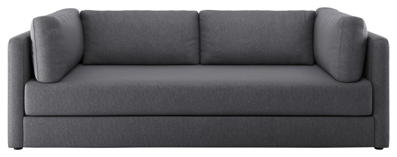 Habitat Flip 3 Seater Fabric Sofa Bed - Charcoal