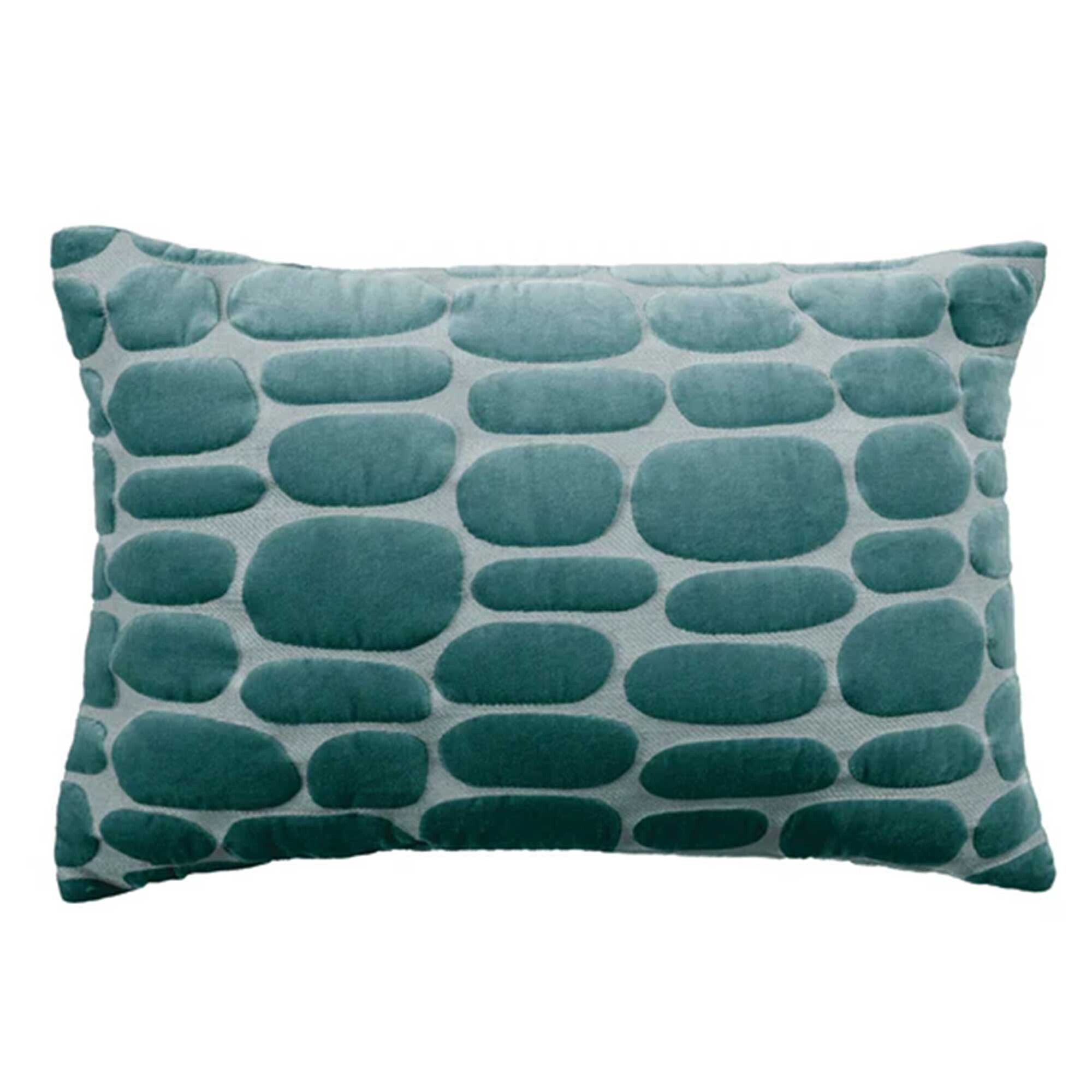 Blue Pebble Cushion, Square Polyester | Barker & Stonehouse