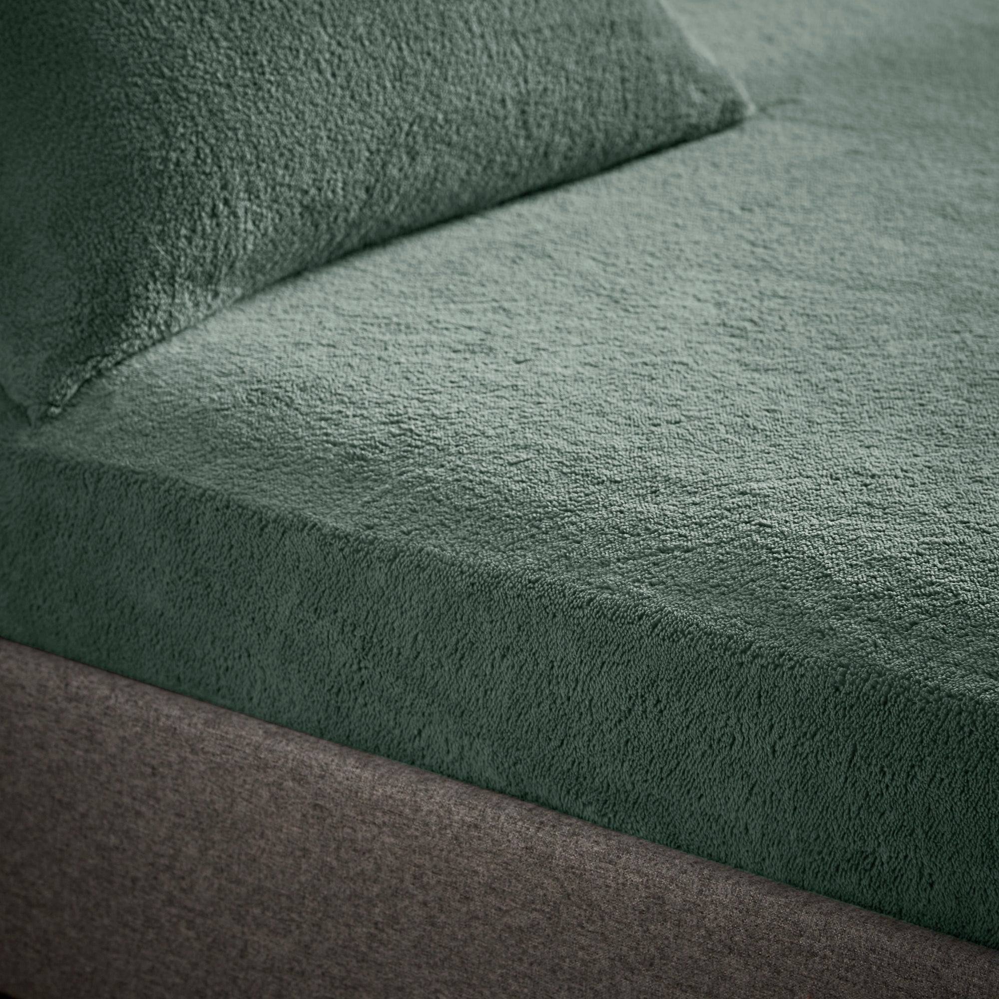 Teddy Bear Fitted Sheet Green