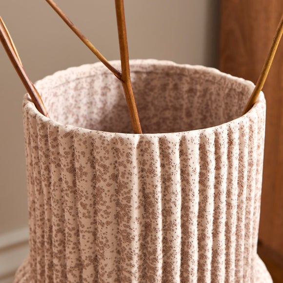 Ribbed Stone Vase 2