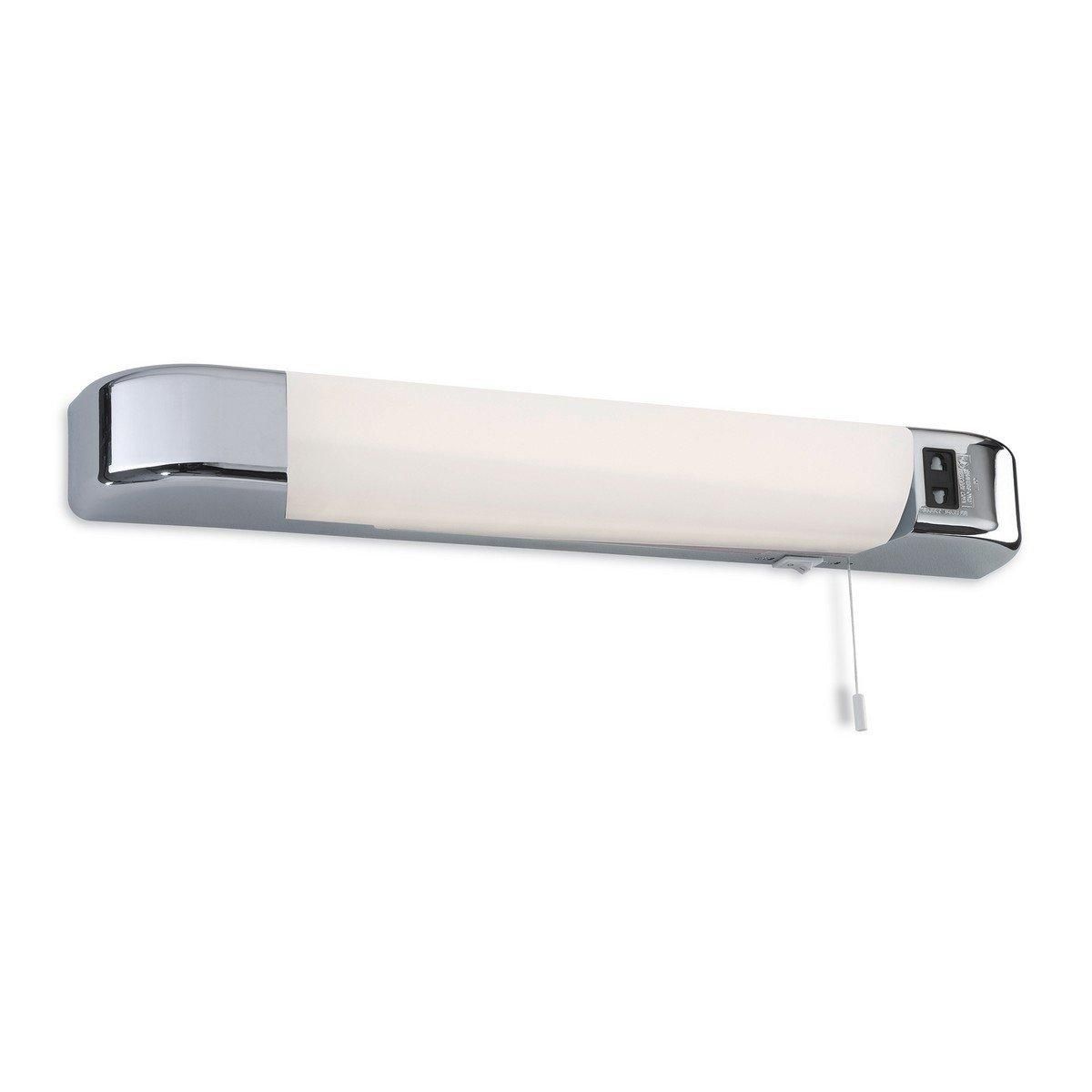 Netlighting Dual LED Voltage Switched Shaver Light Chrome in Grey