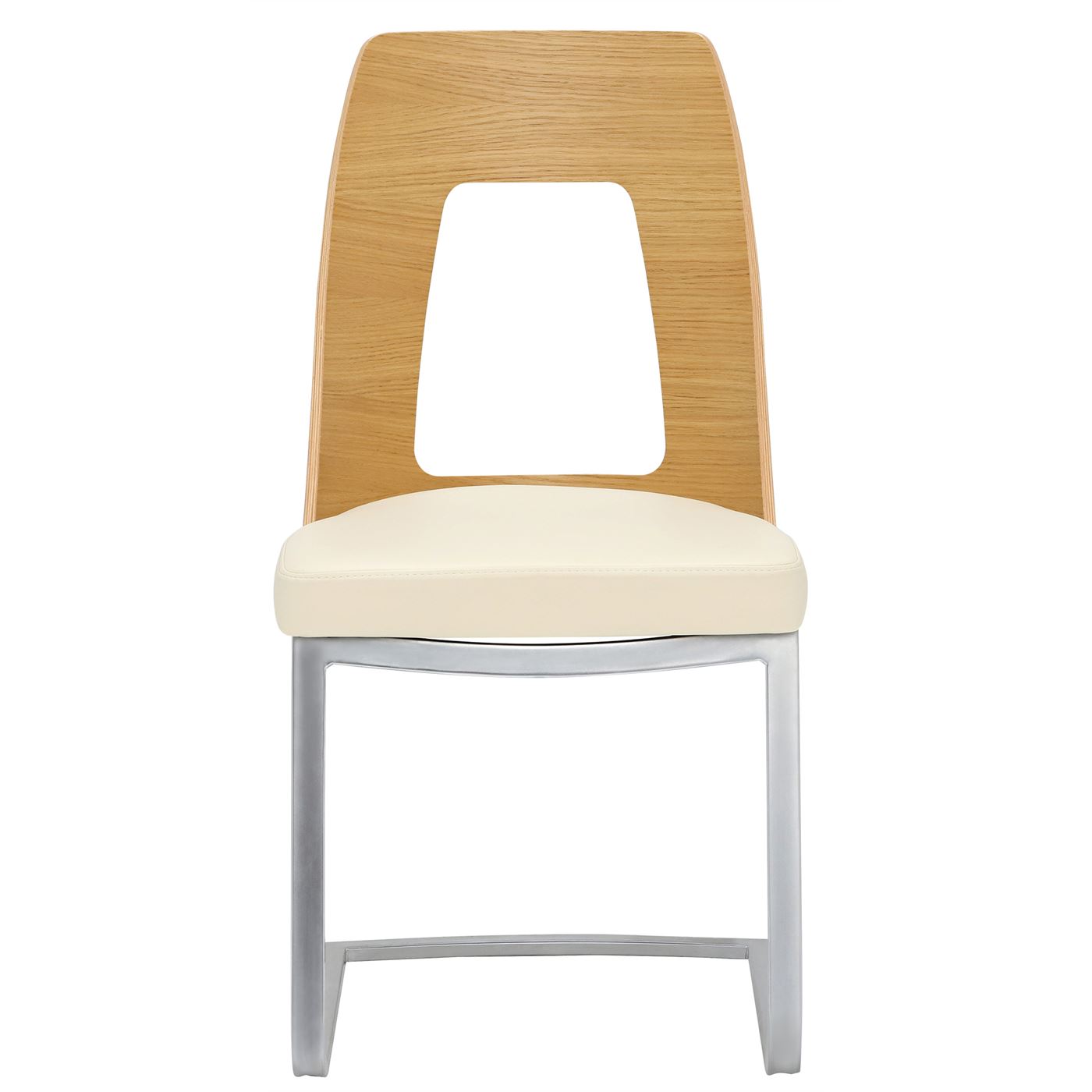 Ercol Romana Dining Chair - Cream - Oak - W47 x D52 x H90cm - Barker & Stonehouse