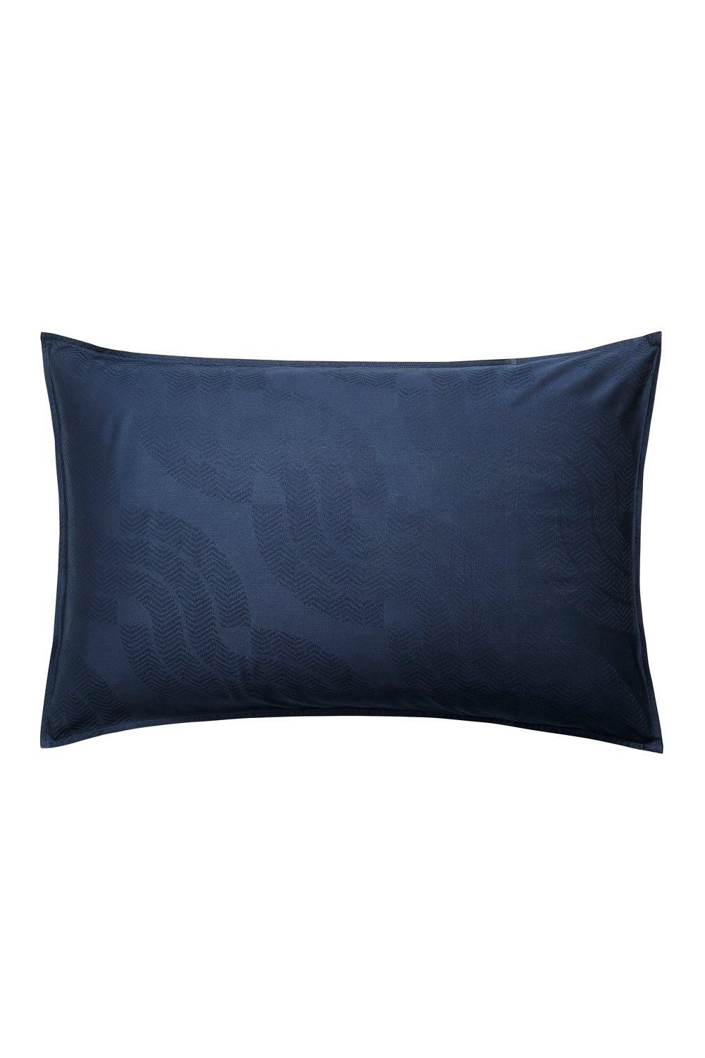 Nalu Nicole Scherzinger 'Leilani' Cotton Sateen Standard Pillowcase in Dark Blue