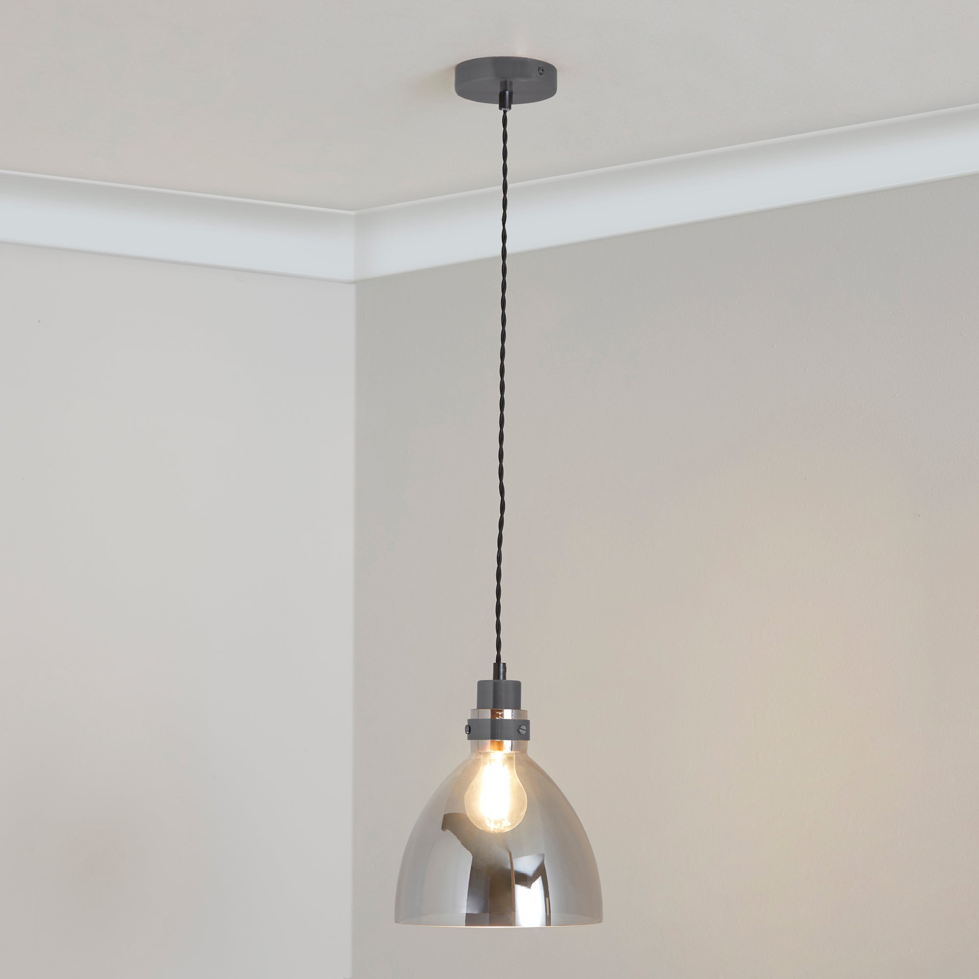 Brogan Gunmetal Ceiling Fitting Grey