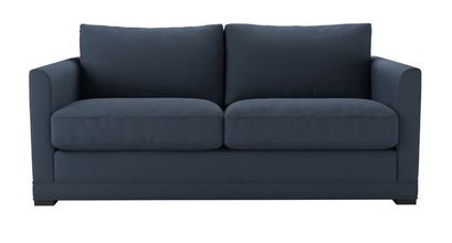 Aissa 2.5 Seat Sofa Bed in Midnight Blue Brushed Linen Cotton - sofa.com