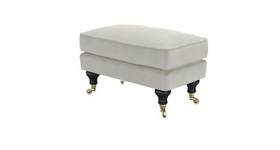 Bluebell Small Rectangular Footstool in Clay House Basket Weave - sofa.com