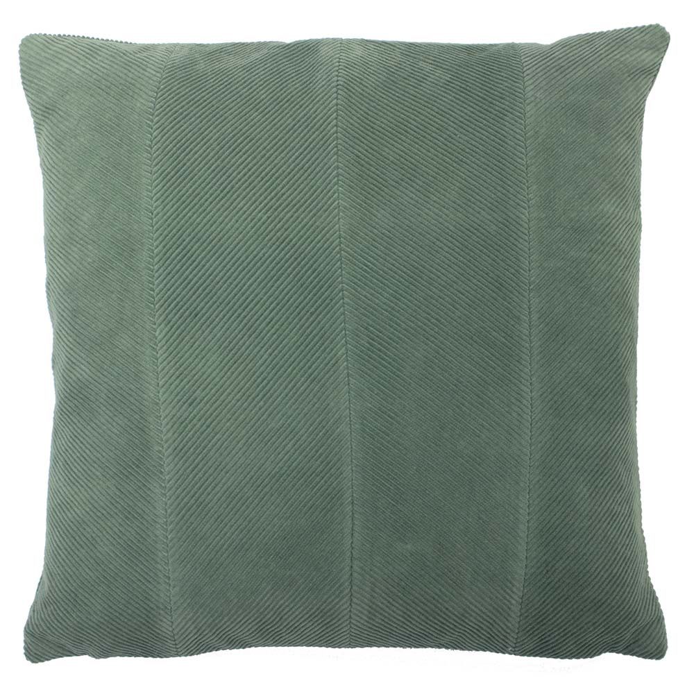 Furn Jagger Ribbed Corduroy Cushion in Green