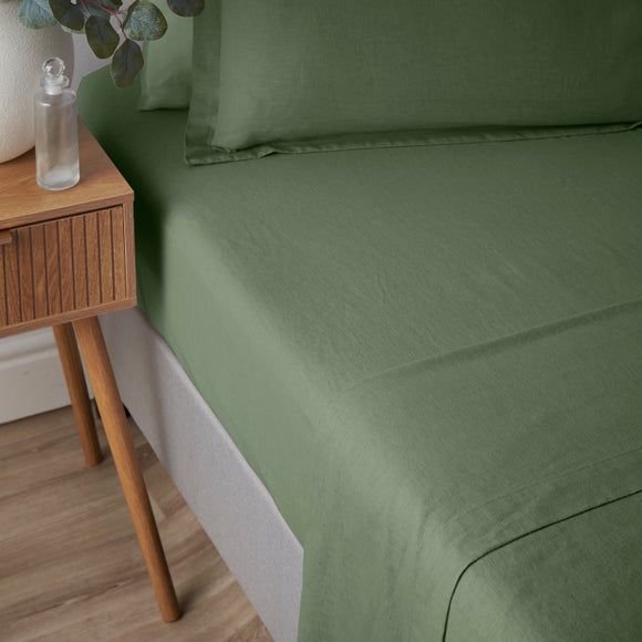 Cotton Linen Fitted Sheet