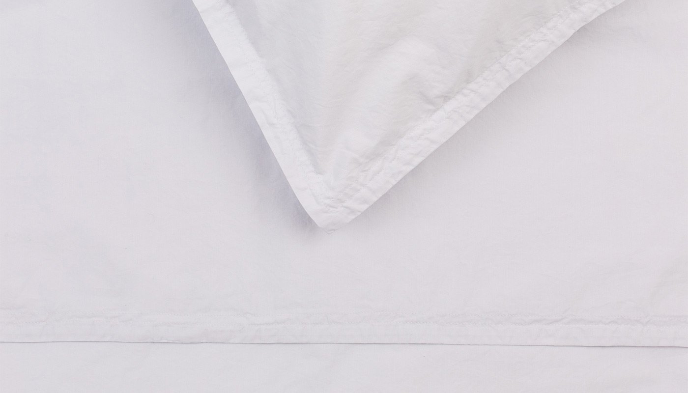 Heal's Washed Cotton Soft Grey Double Duvet Cover