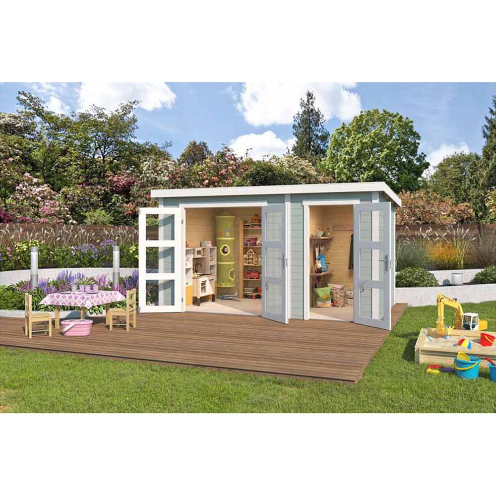 Lasita Maja Ltd Zambezi XL-Log Cabin, Garden Room, Home Office - L400xW259.7xH210.9 cm in Light Tan 5