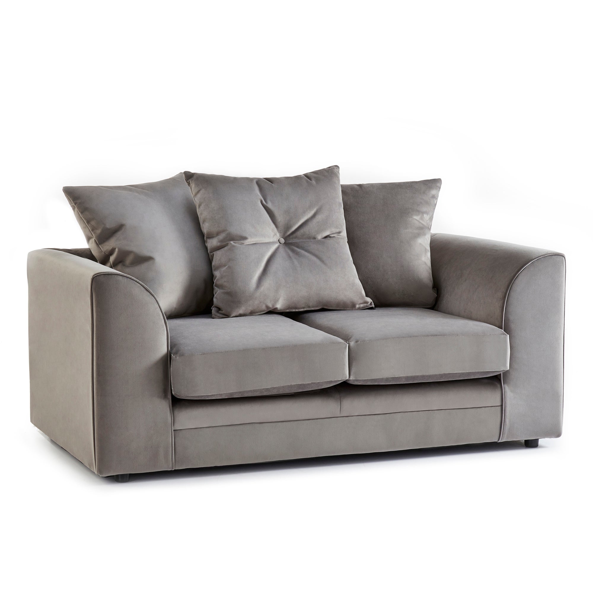 Blake 2 Seater Velvet Sofa Grey