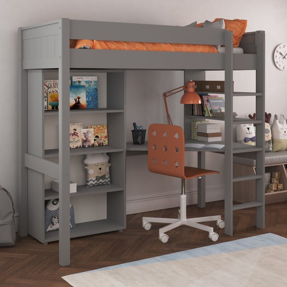 Classic Highsleeper with Desk and Bookcase