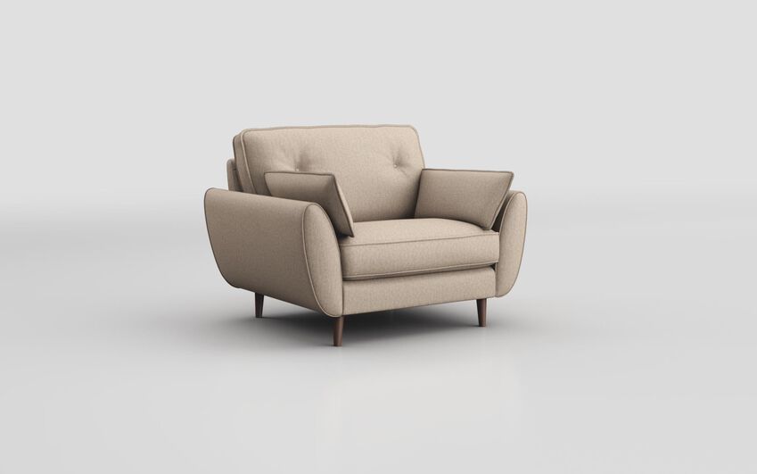 Cream Fabric Saiano Snuggle Chair