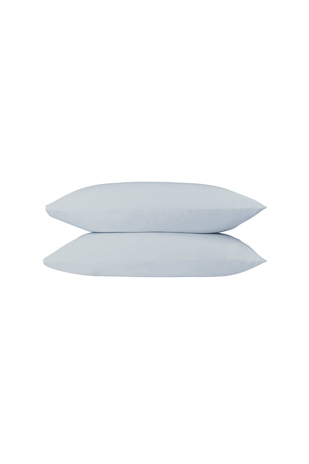 CHRISTY Pure Cotton Percale King Pillowcase Pair in Pale Blue
