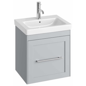 Concept Stone Grey Shaker Wall Hung Vanity Unit & Basin - 450mm