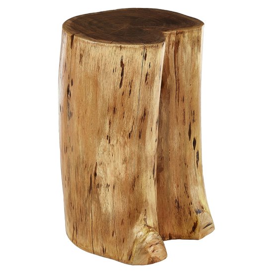 Santorini Acacia Wooden Stool In Brown
