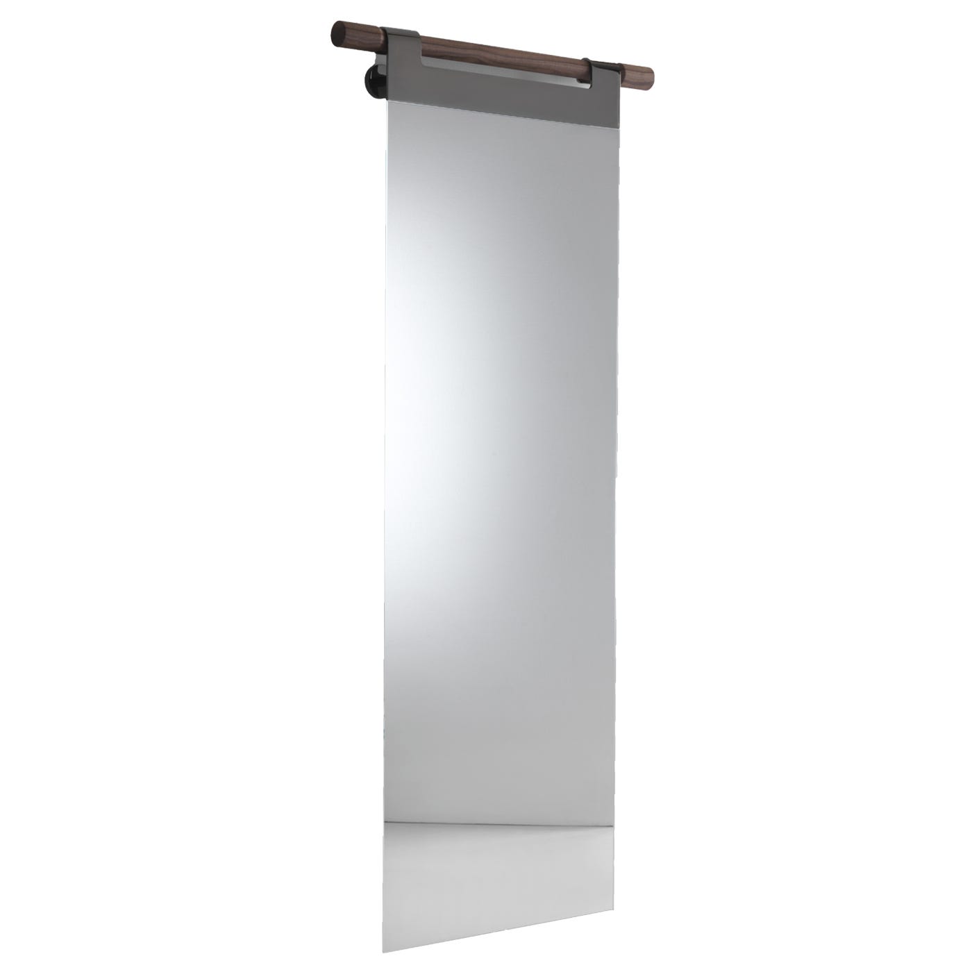 Porada Walnut Hook Hang Wall Mirror