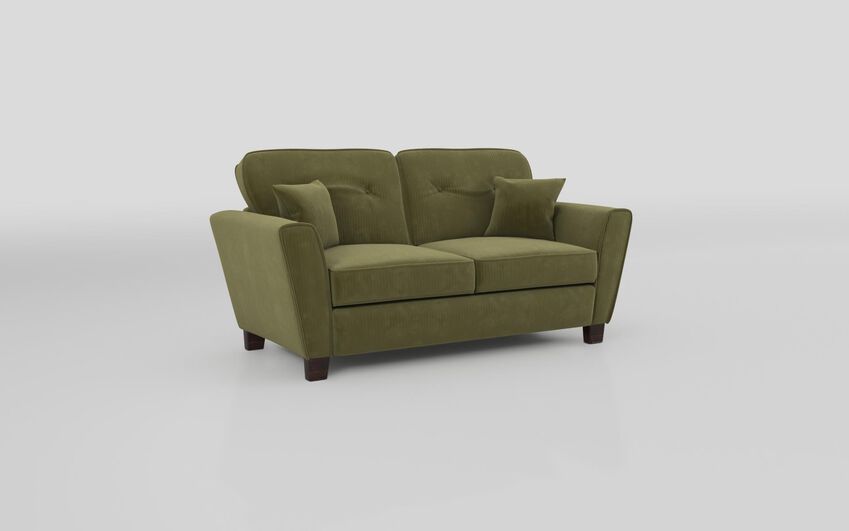Green Fabric Paisley 2 Seater Sofa