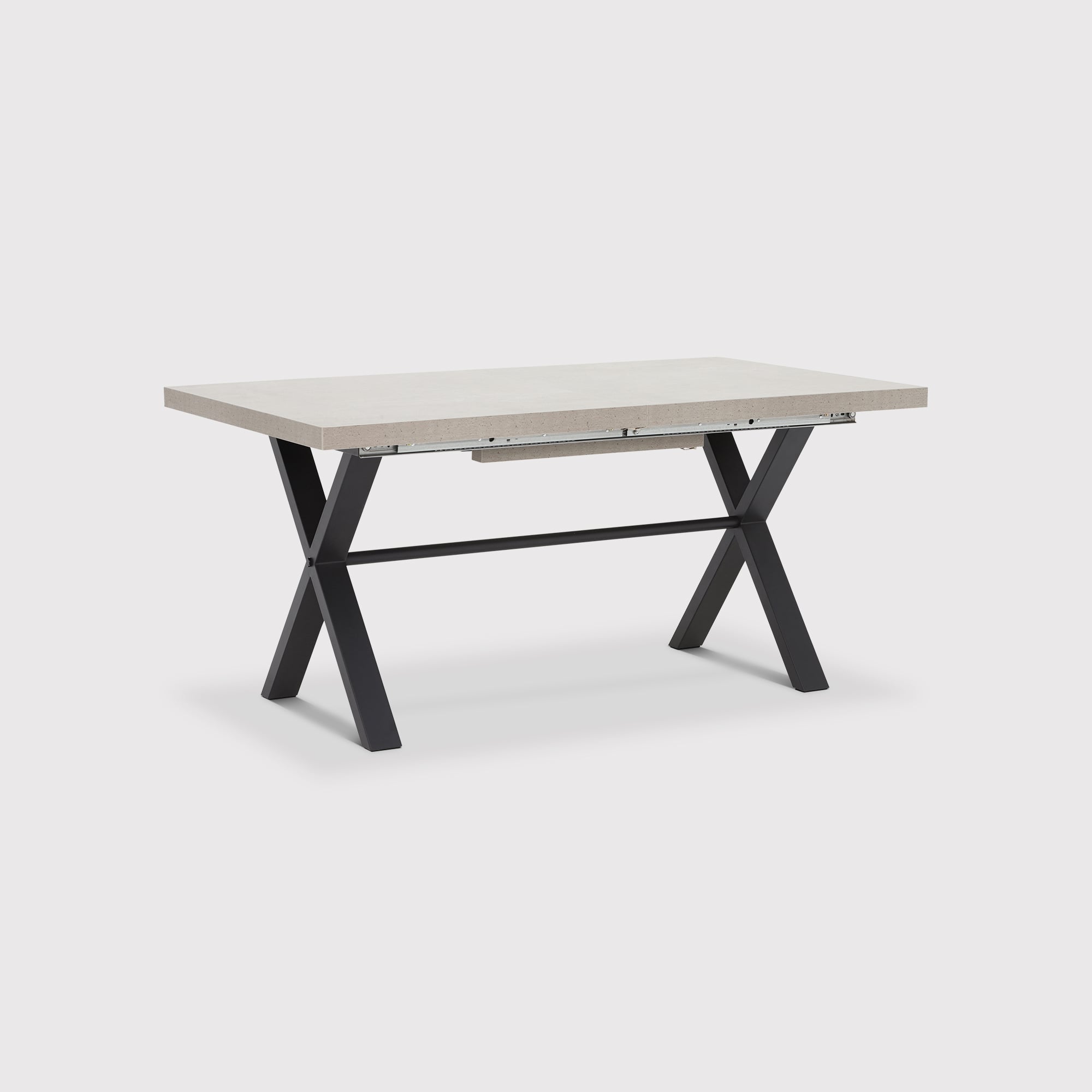 Kalmer Extending Dining Table 160cm, Grey Concrete Effect | Barker & Stonehouse